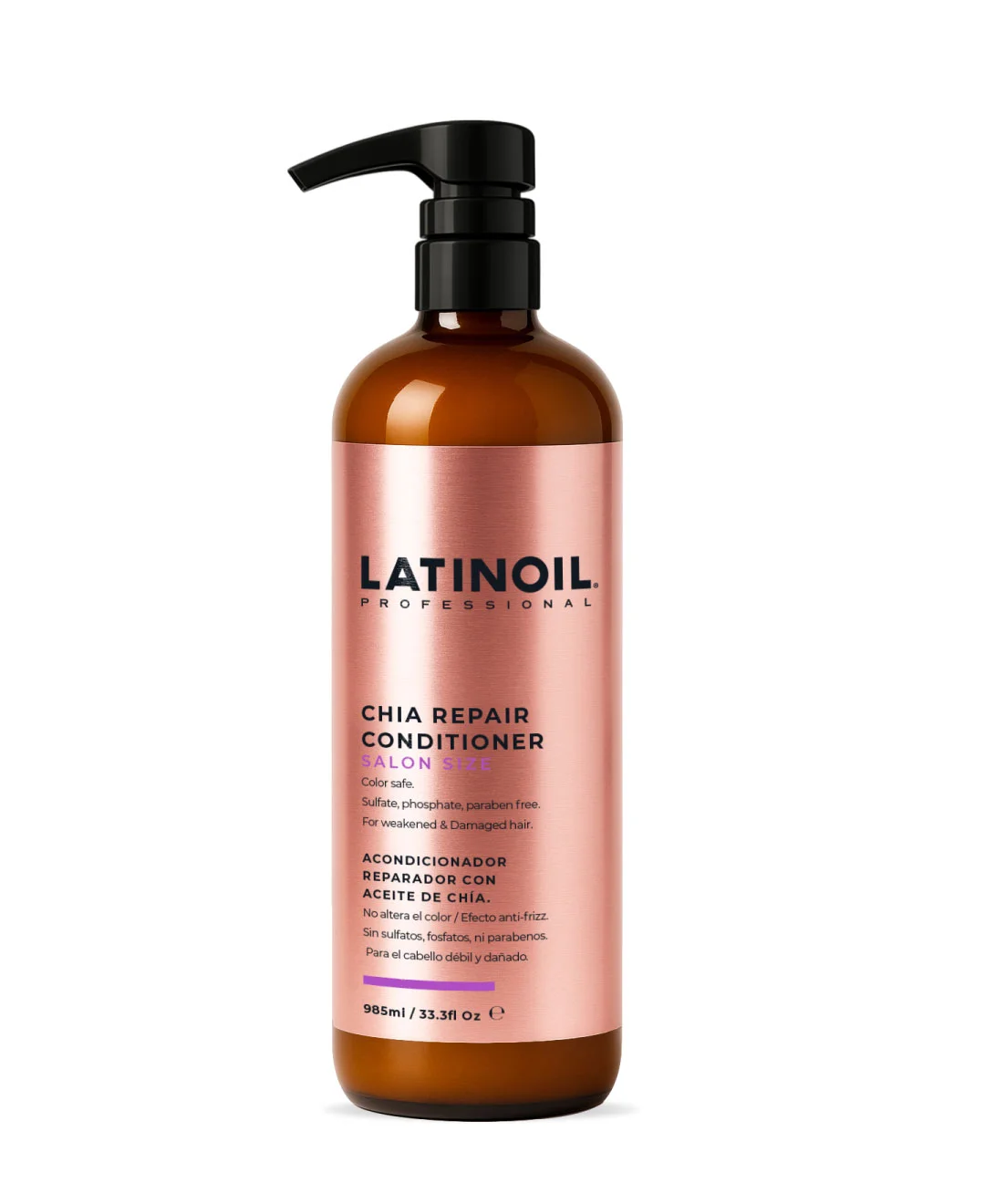 Chía Repair Conditioner tamaño salón de Latinoil 985 ml